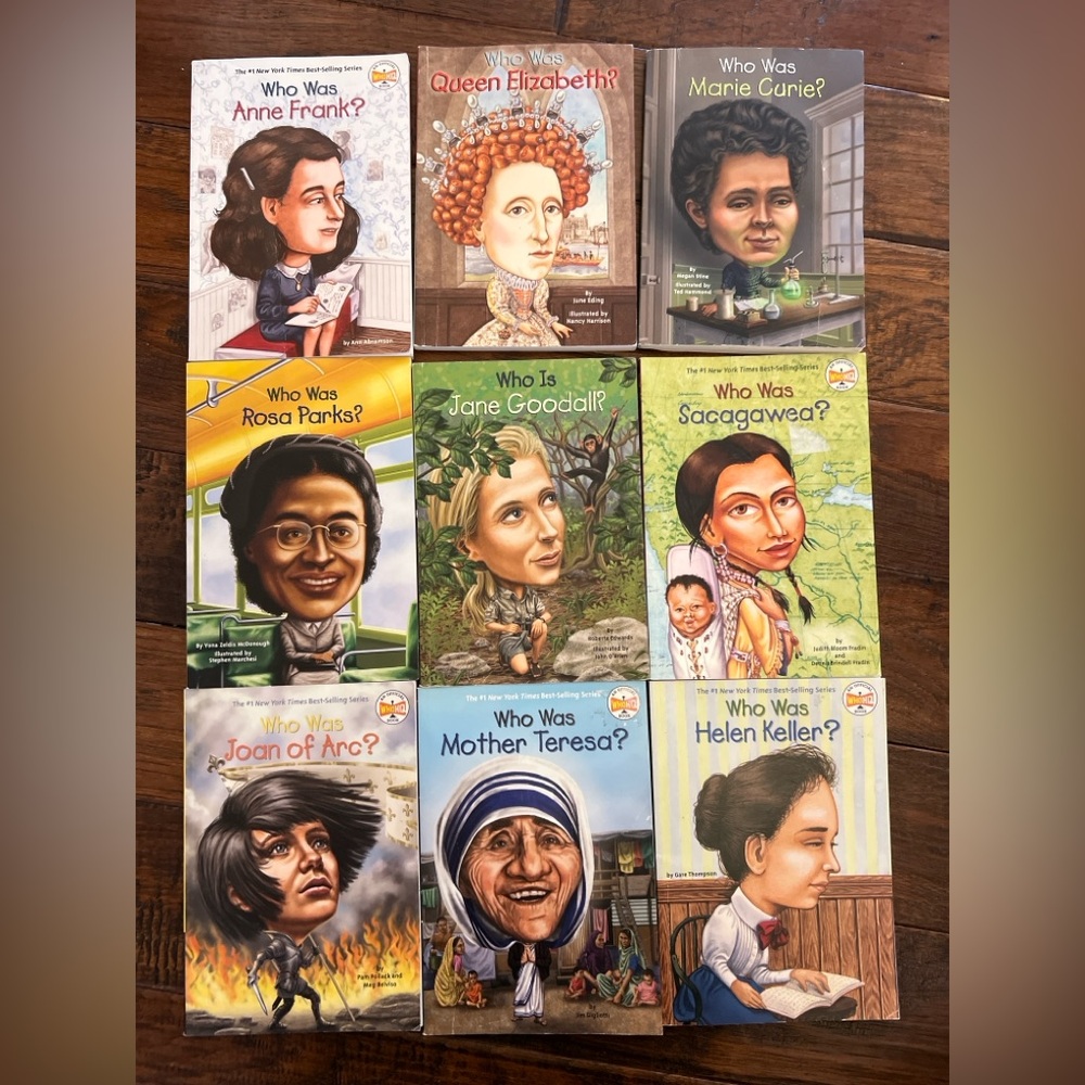 Who Was? Book Lot – 9 Books | Anne Frank, Rosa Parks, Jane Goodall + More 📚